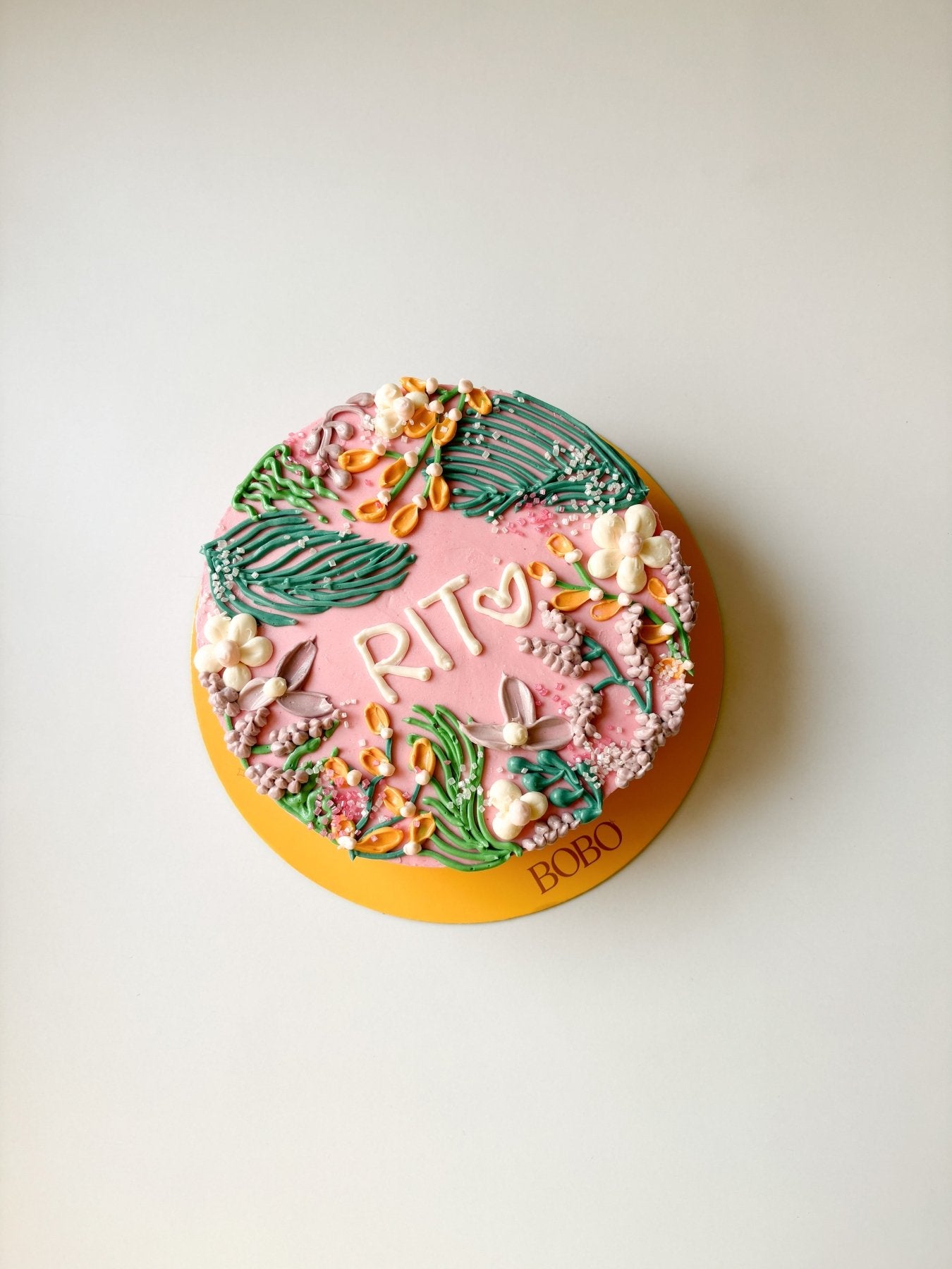 BOBO Signature Floral Fern Cake - Bobo Cakery