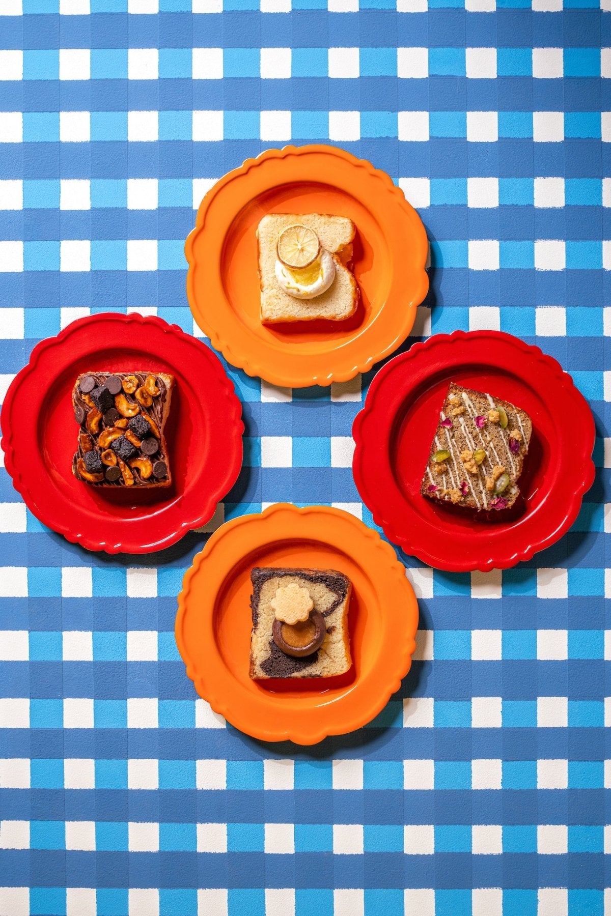 {Egg - Free} Box of 4 Tea Cake Slices - Bobo Cakery
