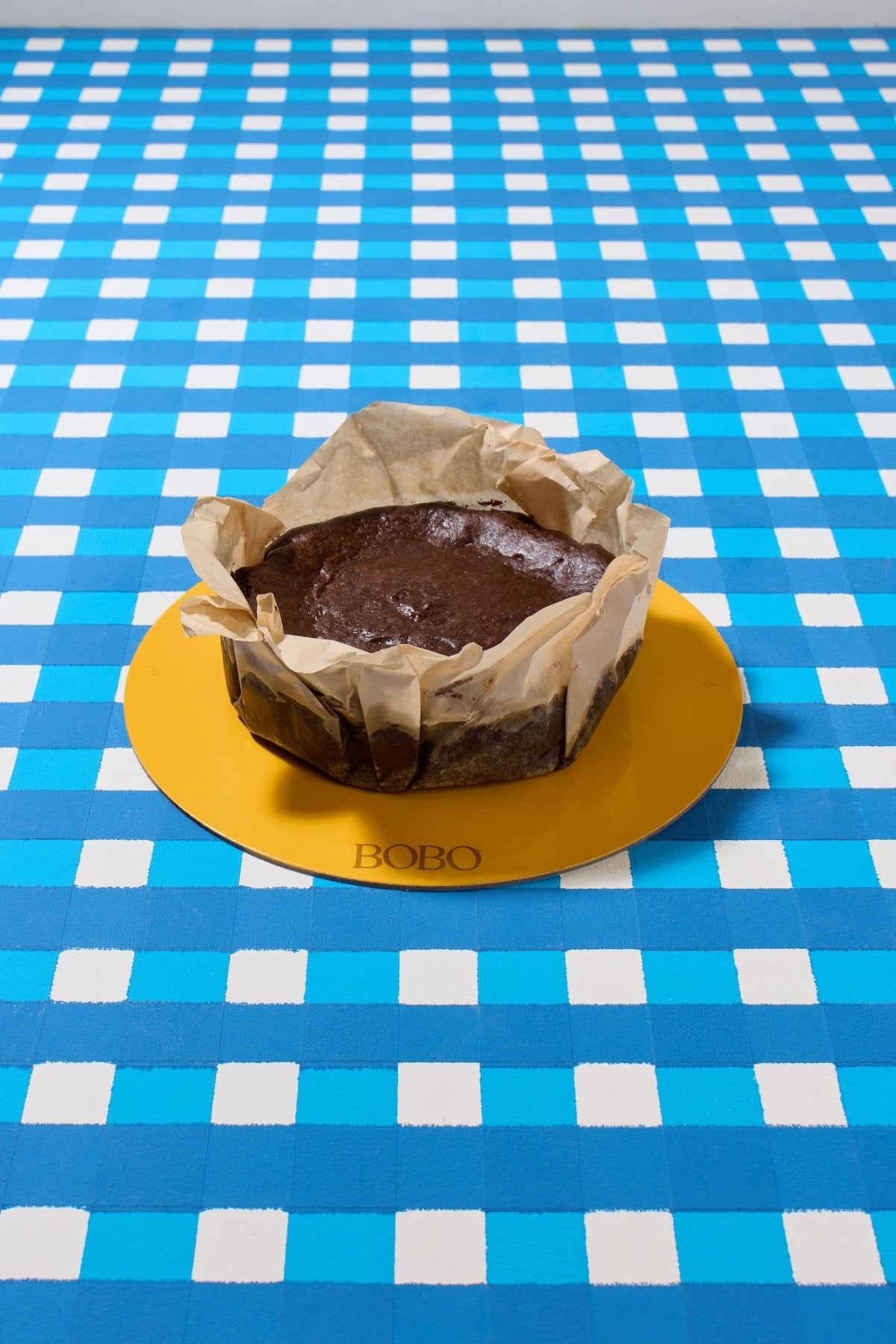 {Egg Free} Dark Chocolate Basque Cheesecake - Bobo Cakery