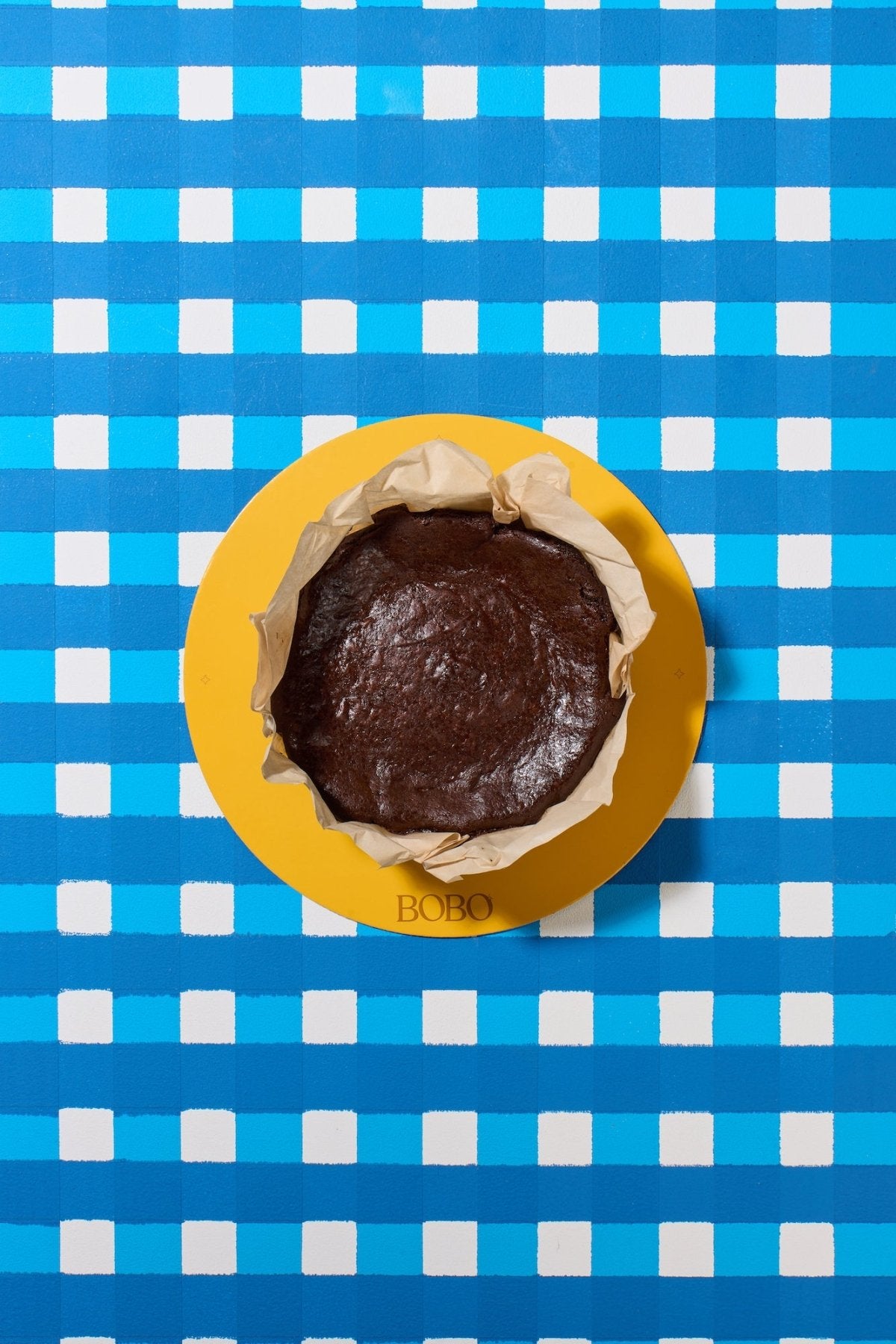 {Egg Free} Dark Chocolate Basque Cheesecake - Bobo Cakery