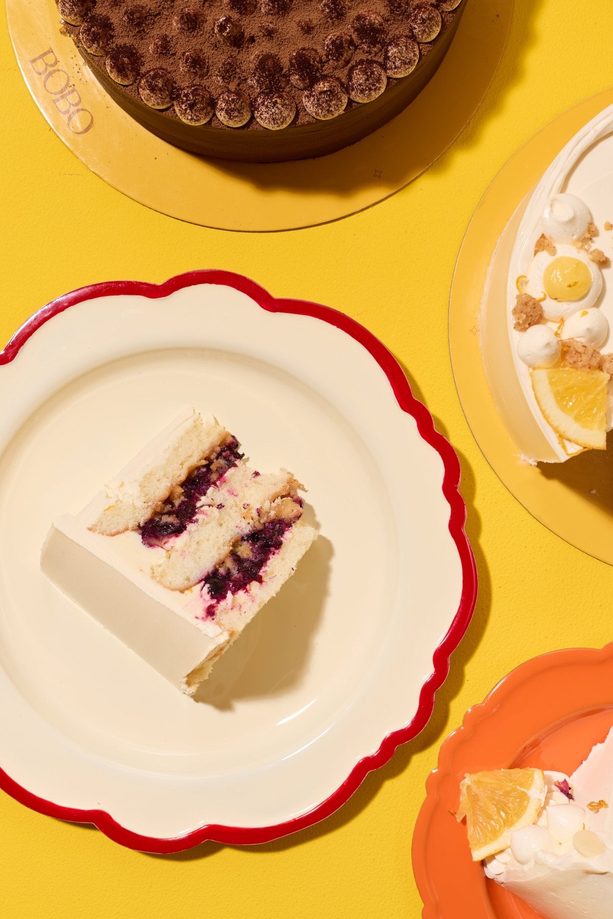 Lemon Blueberry Cake - Bobo Cakery