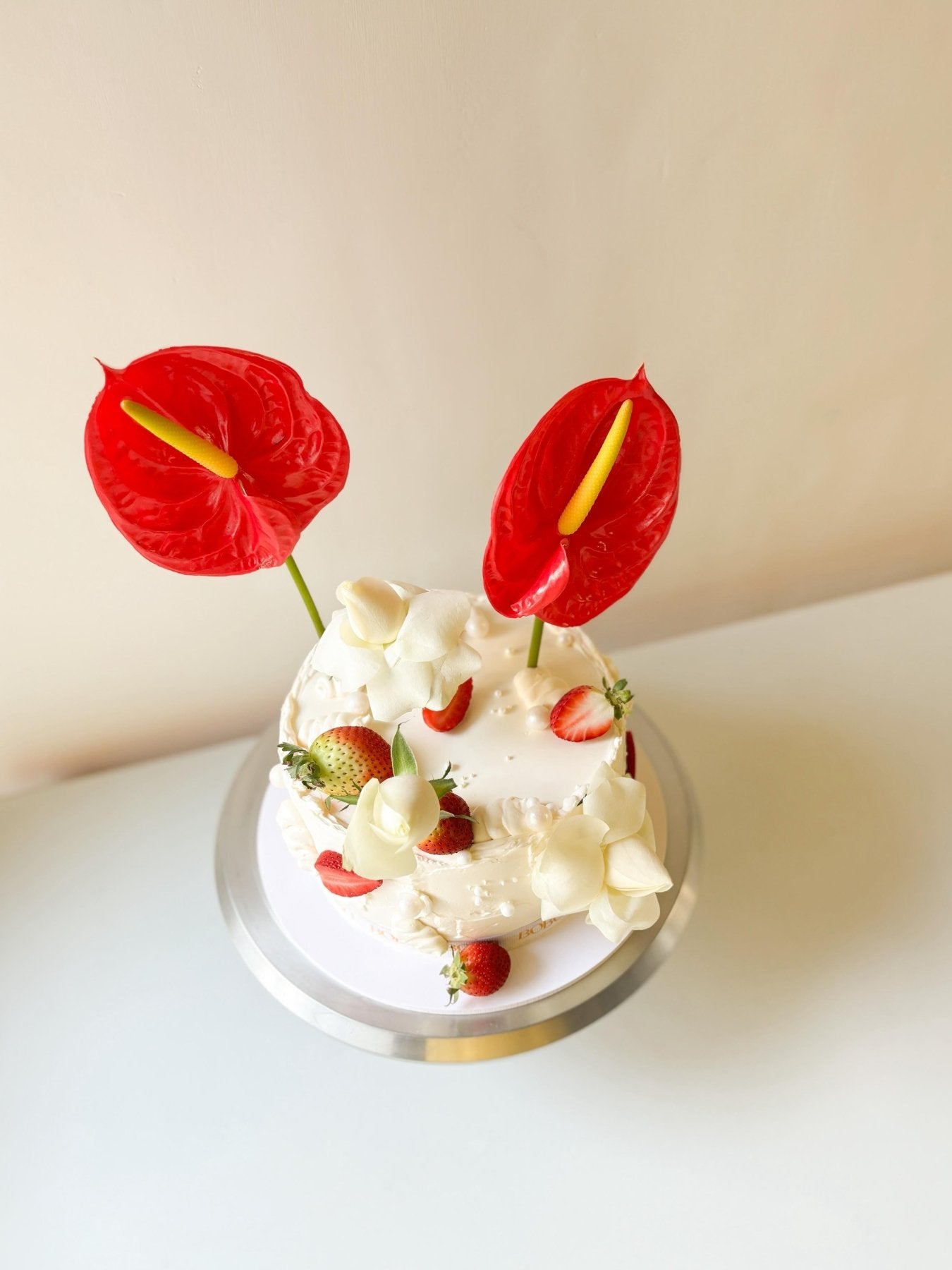 Red Anthurium Cake - Bobo Cakery